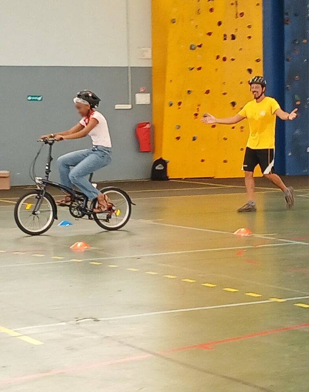 ça y est elle pédale !